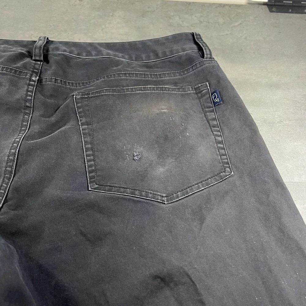 Vineyard Vines Pants Men  34x31 Black Faded 5‎ Pocket Preppy Old Money Rustic